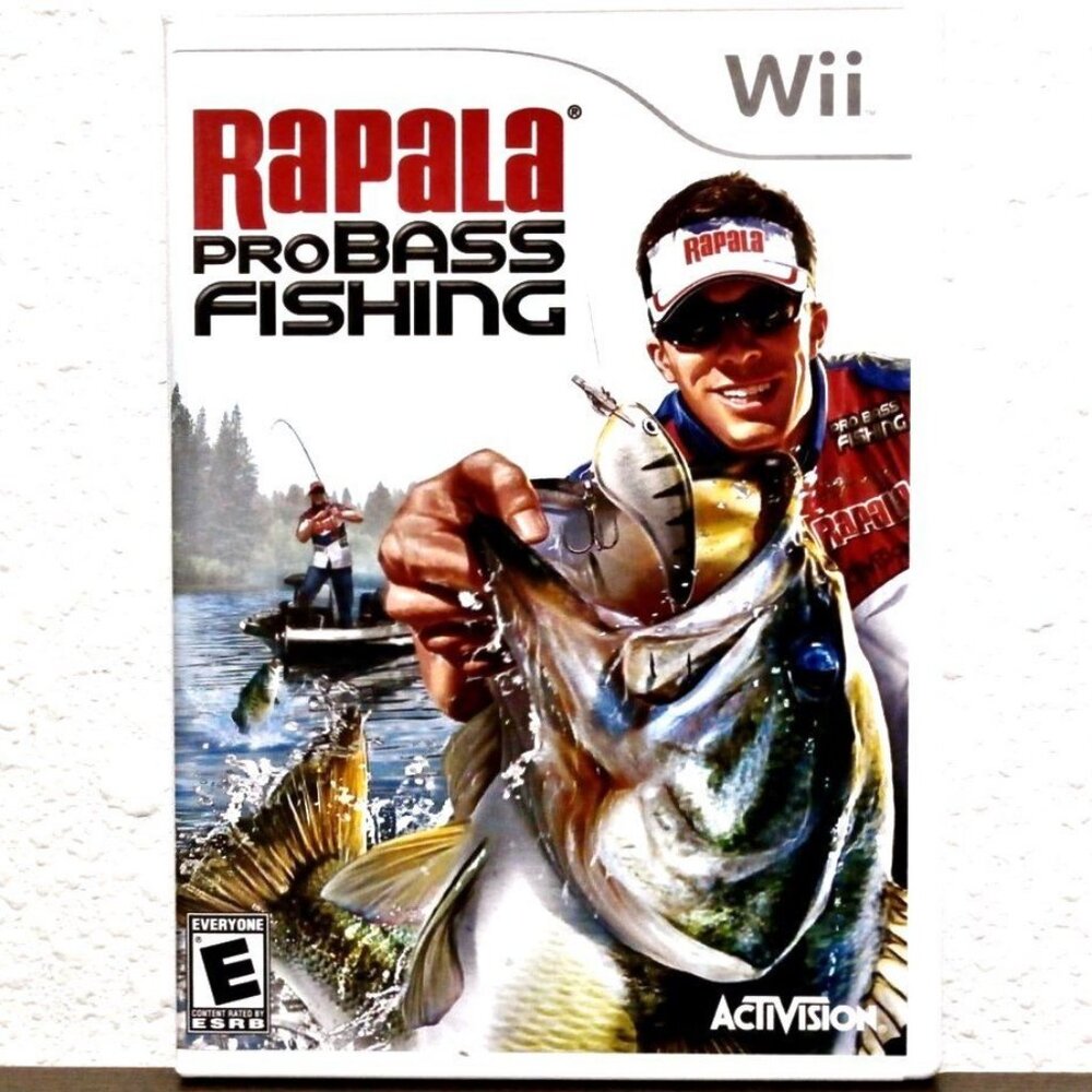 Activision RAPALA PRO BASS FISHING NINTENDO Wii with instruction book LIKE NEW!